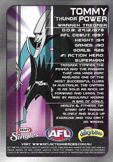 2007 Kraft AFL Action Heroes #NNO Warren Tredrea Back